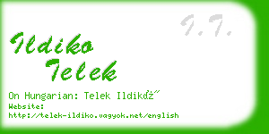 ildiko telek business card